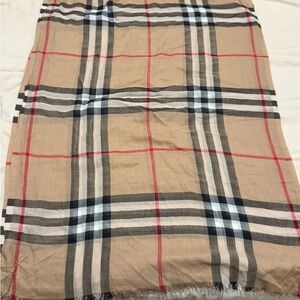 Burberry Cream Scarf Elegant Accessories *NEVER WORN*